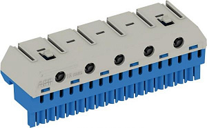 ZK175B Клеммник N 17x4 + 5x25 мм2  ABB. Вид 1