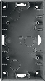 Корпус для открытого монтажа 2-постовый (антрацит) Merten Schneider Electric. Вид 1