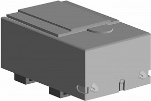 Комплект клеммных крышек OSS800G1S/3 короткая серая комплект = 3 крышки ABB. Вид 1