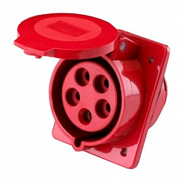 РЩ102-3-16-IP44 Розетка для скрытой проводки 2Р+РЕ 16А 220В DEKraft. Вид 1