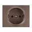 Накладка розетки 2К (dark bronze) Galea Life Legrand. Вид 1.