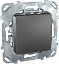 Заглушка 45х45 (графит) Unica Top Schneider Electric. Вид 1.