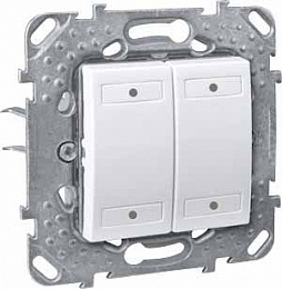 4-кноп. вык-ль с индикатором led, белый Schneider Electric. Вид 1