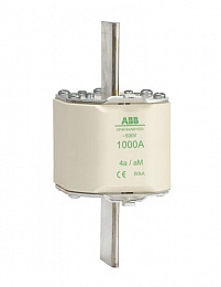 Предохранитель OFAF4AaM1000 1000A тип аМ размер4a, до 500В ABB. Вид 1