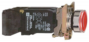Кнопка 22мм 110-120в с возв. с подсв. xb4bw3435 Schneider Electric. Вид 1
