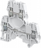 ZS6-D2 Клеммник винтовой, двухуровневый, 6мм.кв. (серый) TYCO