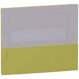 Mini pragma фисташк. передняя панель встраив. щита с дымч. дв. 1ряд/8мод,италия Schneider Electric. Вид 1