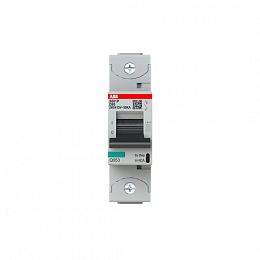 S801P D80 Автоматический выключатель 1-полюсный, 80A, 50kA (хар-ка D) ABB. Вид 1