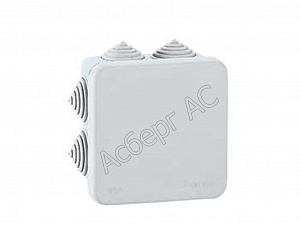 Промышленная коробка 105х105х55 сплошная крышка Plexo IP55 Legrand. Вид 1