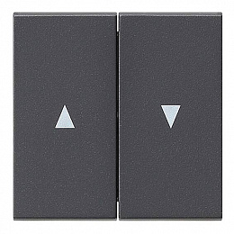 Клавиша для жалюзийного выключателя (антрацит) System 55 Gira. Вид 1