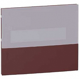 Mini pragma бордовая передняя панель встраив. щита с дымч. дв. 1ряд/8мод,италия Schneider Electric. Вид 1