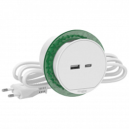 Блок розеточный usb тип (а+с) (белый) Unica System+ Schneider Electric. Вид 1