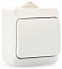 Переключатель 1-клавишный, О/У, сх.6, IP44 (белый) Этюд Systeme Electric. Вид 1.