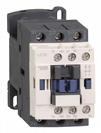 Контактор 3-х полюсный 18А, 220В, 50/60Гц, НО+НЗ Schneider Electric. Вид 1