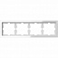 Рамка 4-постовая (белый кристалл) Merten D-Life Schneider Electric. Вид 1.