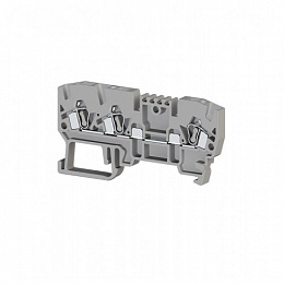 PYK 4E Клеммник пруж.быстрозажимной (Push in), 3-х выводной 4 мм² (серый) Klemsan. Вид 1