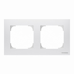 8572.1 BL Рамка 2-постовая, базовая (альпийский белый) SKY ABB. Вид 1