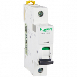 iC65N 1P 1А Автоматический выключатель 1-полюсный, 1А, 6кА (хар-ка C) Schneider Electric. Вид 1