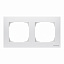 8572.1 BL Рамка 2-постовая, базовая (альпийский белый) SKY ABB. Вид 1.