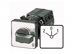 13180 TM-4-8213/E Выключатель, 4p, 12A, Пол. 1-0-2, 45 °, пер. креп. Eaton. Вид 1