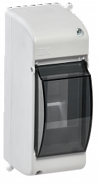 КМПн 2/2 Корпус пластиковый с прозр.крышкой КМПн для 2-х авт.выключателей наружной установки ИЭК. Вид 1