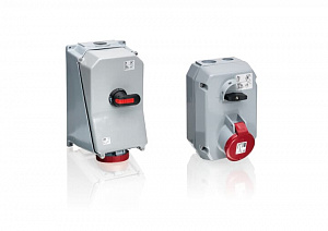 2125 MM6 Розетка металл. с выключателем и механической блокировкой 2125MM6, 125A, 2P+E, IP44, 6ч ABB. Вид 1