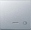 Клавиша с ок. для свет.индик. и пикт."штепсельная вилка", sm (алюминий) Merten Schneider Electric. Вид 1.