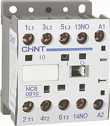 NC6-0910 Контактор 3P 9А 230В 50Гц 1НО CHINT. Вид 1