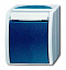 2601/6 W-53-500 Переключатель 1-клавишный, IP44, для открытого монтажа, серия ocean, цвет серый/сине-зелёный ABB. Вид 1.