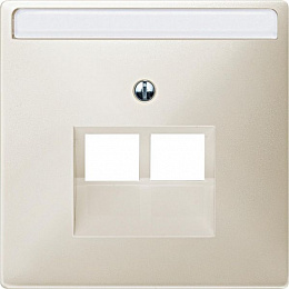 Центральная плата для механизма розетки UAE, 2 поста, sd (бежевый) Merten Schneider Electric. Вид 1
