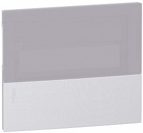 Mini pragma серебр. передняя панель встраив. щита с дымч. дв. 1ряд/6мод,италия Schneider Electric. Вид 1