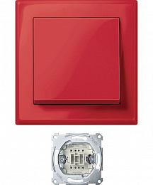 Выключаталь x1,jumbo, sm (красный) Merten Schneider Electric. Вид 1