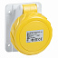 Розетка панельная бстр 32а 2P-E 100-130 IP67 Schneider Electric. Вид 1.