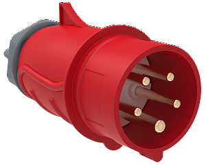 ССИ-025 Вилка переносная 32А-6ч/200/346-240/415В 3Р+РЕ+N IP44 MAGNUM ИЭК. Вид 1