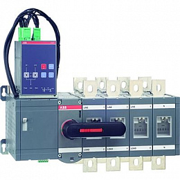 Реверсивный рубильник OTM1000E4C2D230C 4-полюсный с блоком АВР OMD200 ABB. Вид 1