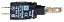 Светосигнальный модуль, синий, светодиод 230 в, подключение faston Schneider Electric. Вид 1.