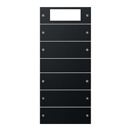 KNX Комплект клавиш Plus, 5 шт. (2+3) (черный матовый) Gira. Вид 1