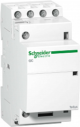 Модульный контактор 4полюса (4но).25а. цепь управления 220в 60гц Schneider Electric. Вид 1