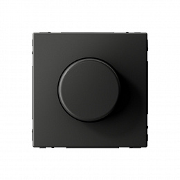 Светорегулятор повор-нажим, LED, RC, 400Вт, механизм (базальт) ARTGALLERY Systeme Electric. Вид 1