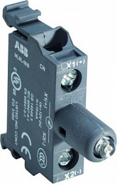 MLBL-01BY Патрон со встроенным светодиодом желтый 24В AC/DC для боксов ABB. Вид 1