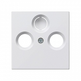 Накладка антенной розетки (белый) System 55 GIRA. Вид 1