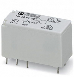 REL-MR- 24DC/21-21 Одиночное реле с 2-мя переключающими контактами 24В DС Phoenix Contact. Вид 1