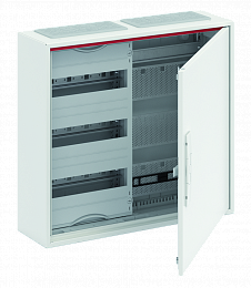 CA23VM Шкаф навесной на 36 модулей с медиапанелями IP44, 500x550х160мм, самозажимные клеммы N/PE CA23VM ABB. Вид 1