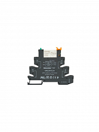 Реле интерфейсное с колодкой, винтовой зажим, 1CO, 6A(250VAC), 230VAC/DC, LED, W Shenler. Вид 1