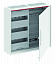 CA23VM Шкаф навесной на 36 модулей с медиапанелями IP44, 500x550х160мм, самозажимные клеммы N/PE CA23VM ABB. Вид 1.