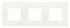 N2273.1 BL Рамка 3-постовая, базовая, с суппортом, серия Zenit, цвет альпийский белый ABB. Вид 1.