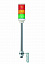 Колонна в сборе 60мм 24 в ac/dc led xvc6b3 Schneider Electric. Вид 1.