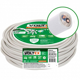 NYM-O 2х1,5 Кабель медный, ГОСТ 31996-2012, 380/660В (1 бухта-50м) Voltex ОКЗ. Вид 1