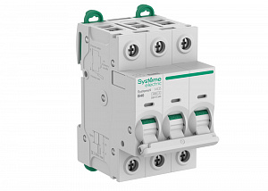 Автоматический выключатель 3-полюсный, 40A, 10kA (хар-ка B) Systeme9 Systeme Electric. Вид 1
