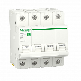 Автоматический выключатель 4-полюсный (АВ) B 32А 6кA Schneider Electric. Вид 1
